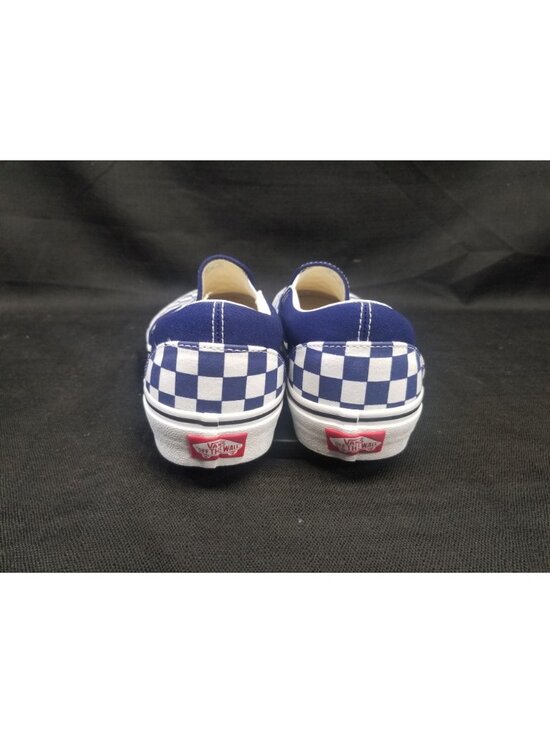 Vans Men\'s Classic Slip-On  Blue sneaker Check  Size 10 NEW IN BOX! main image 6